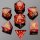 Captured Magic Sharp Resin Dice - Red